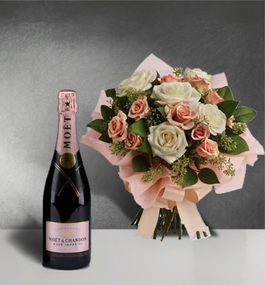 Just-Peacy-Roses-1 with moet rose